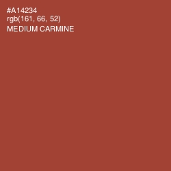 #A14234 - Medium Carmine Color Image